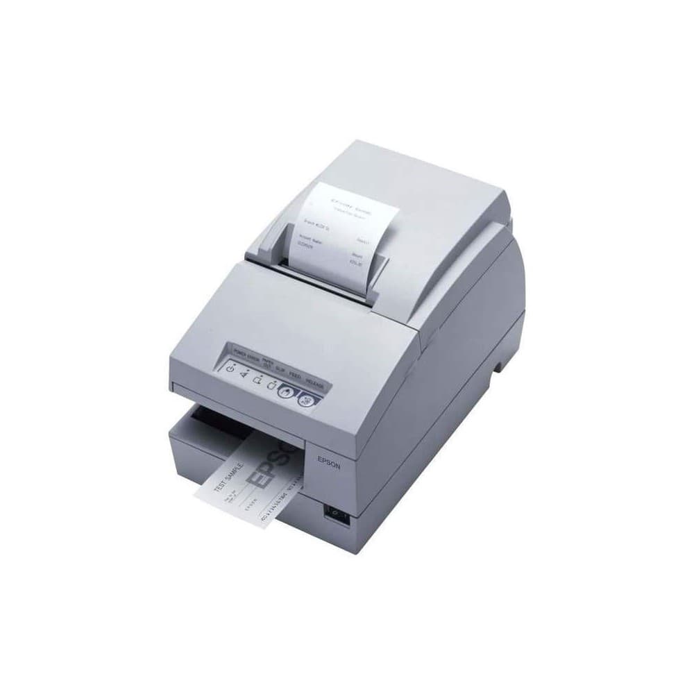 EPSONCORPORATIVO Impresora EPSON Matricial de Recibos y Validación. 76mm, Docto Suelto, Puerto Paralelo, No Incluye Fuente. Negra. TM-U675P-082.