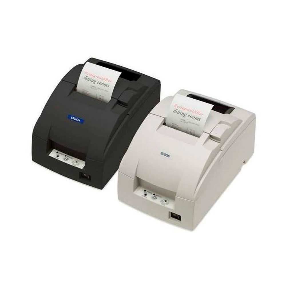 EPSONCORPORATIVO Impresora EPSON Matricial de Recibos. 76mm, Puerto Serial, Incluye Fuente. Negra. TM-U220D-653.