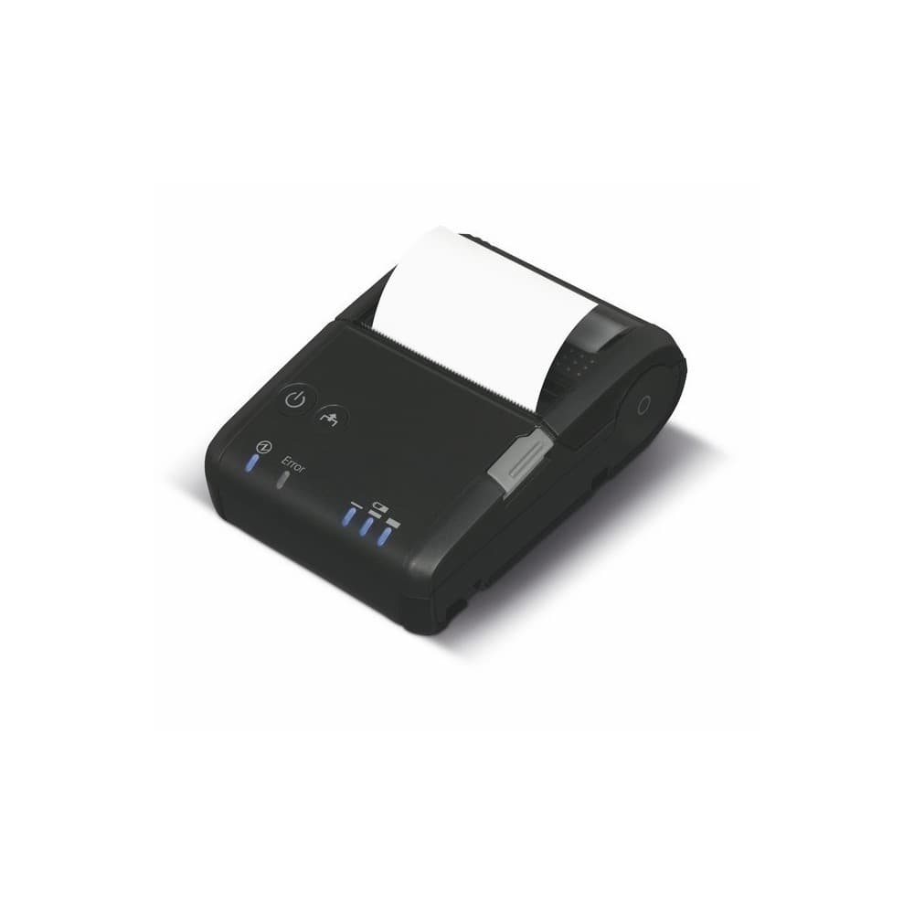 EPSONCORPORATIVO Impresora EPSON Térmica de Recibos Portátil e Inalambrica. 58mm, Android&iOS, Puerto Bluetooth, Incluye Bateria, Base de Carga, Fuente. Negra.TM-P20-BT/BTiOS.