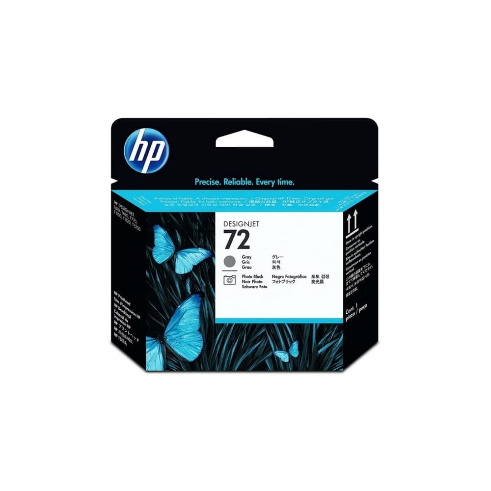 HPIMPGRANFORMATO Cabezal Hp 72 Gris Negro Fotográfico Original Plotter