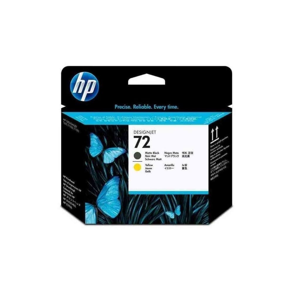 HPIMPGRANFORMATO Cabezal de impresión DesignJet HP 72 negro mate y amarillo