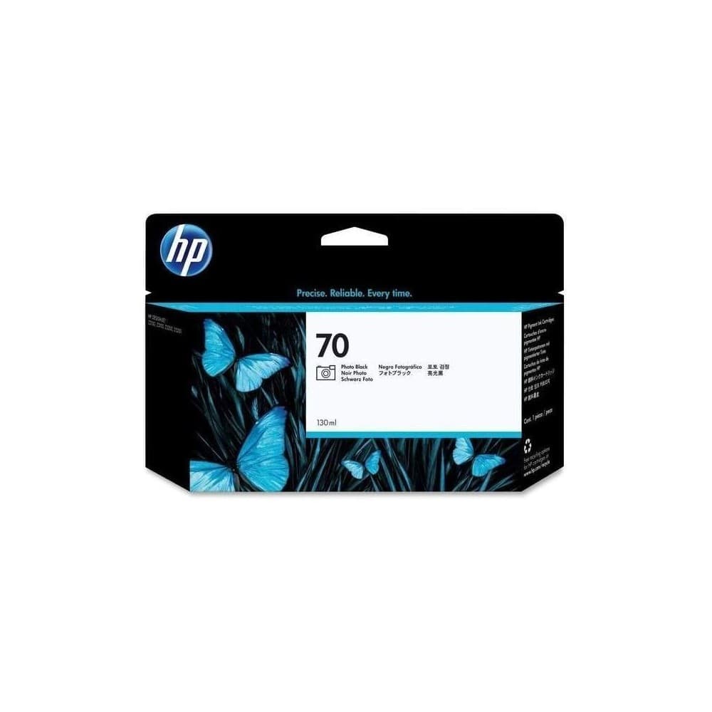 HPIMPGRANFORMATO CARTUCHO HP NEGRO FOTOGRAFICO DE TINTA HP HP 70 130 ml