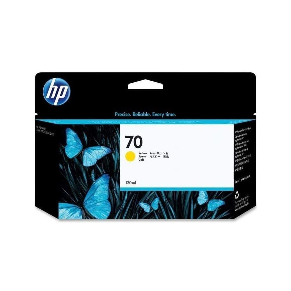 HPIMPGRANFORMATO CARTUCHO HP AMARILLO DE TINTA HP HP 70 130 ml