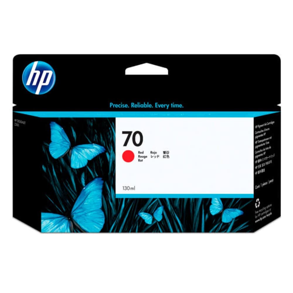 HPIMPGRANFORMATO Cartucho de Tinta HP 70 DesingJet de 130 ml COLOR Rojo