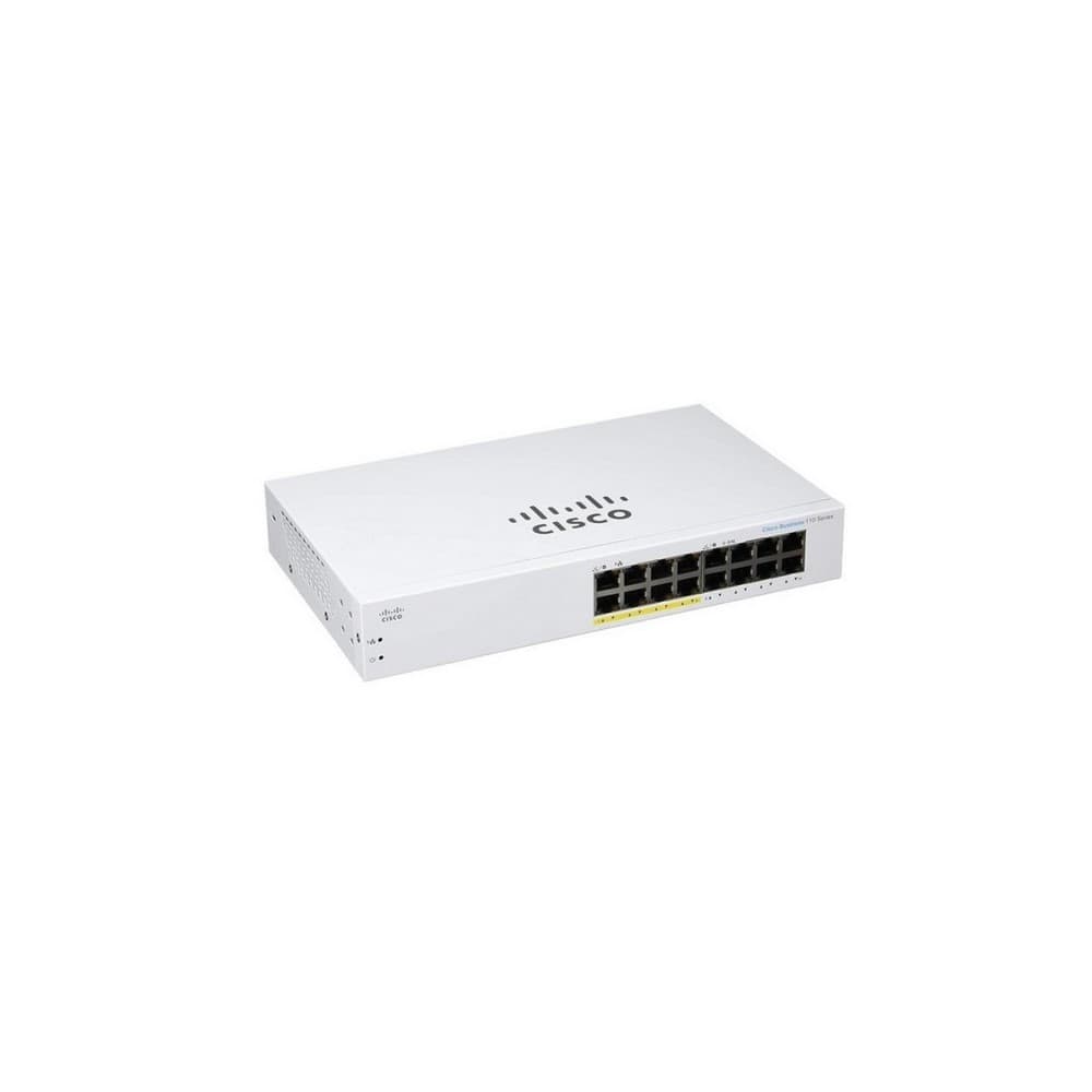 CISCO Cisco Business 110 Series Unmanaged Switch, 16-port GE, Partial PoE (CBS110-16PP)