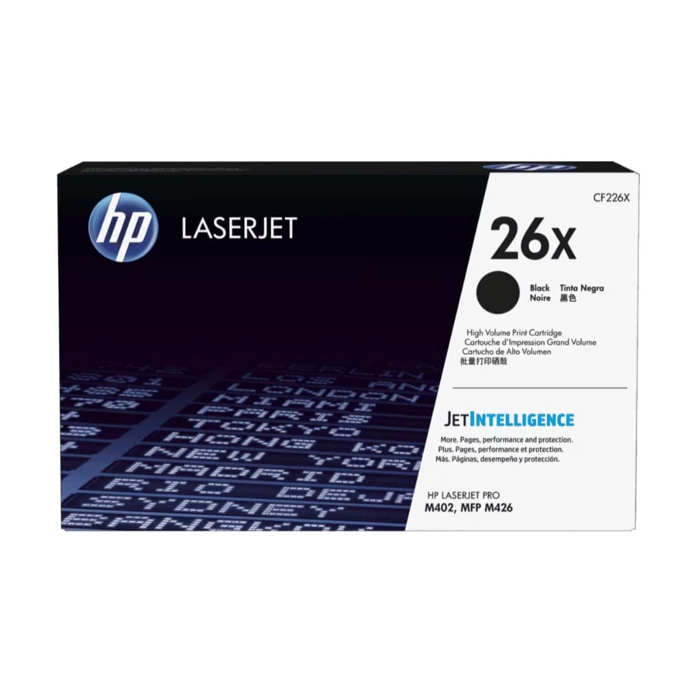 HPTONER Cartucho de Tóner HP 26X Negro Alto Rendimiento LaserJet Original