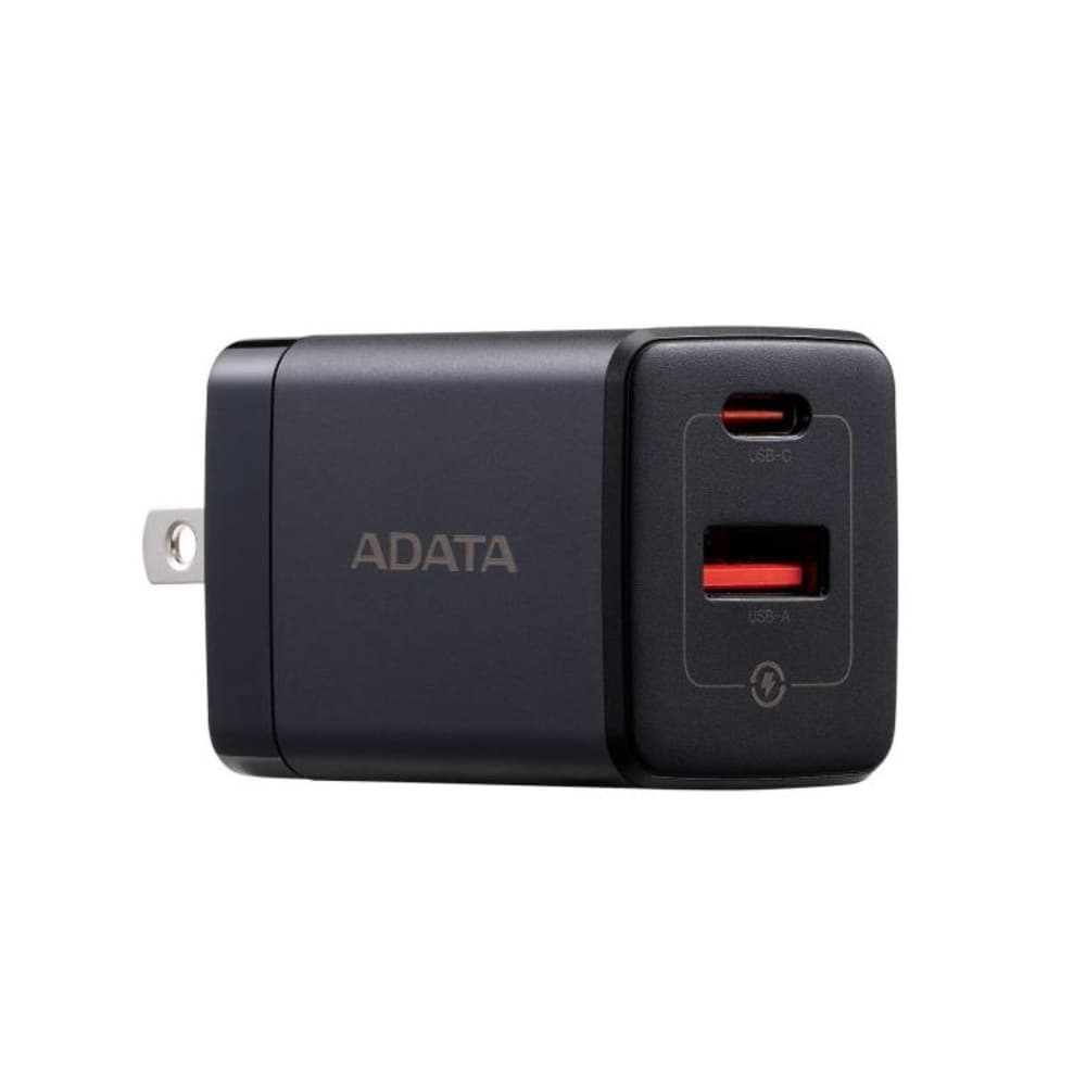 ADATA CARGADOR 35W - 1PUERTOS USB TYPE C- 1 PUERTO USB TYPE A + NEGRO
