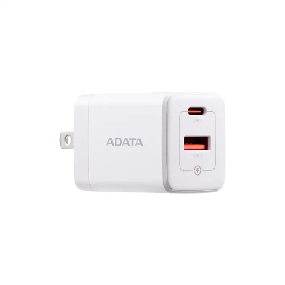 ADATA CARGADOR 35W - 1PUERTOS USB TYPE C- 1 PUERTO USB TYPE A + BLANCO