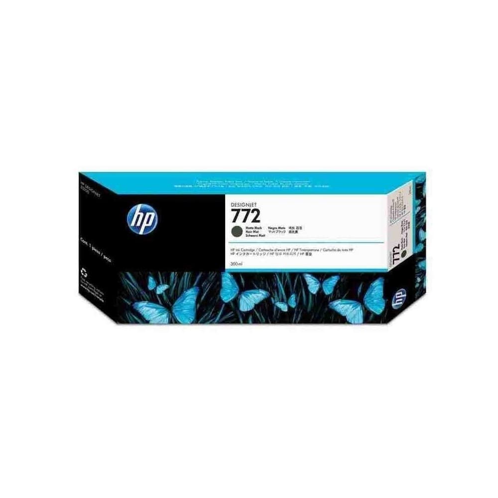 HPIMPGRANFORMATO Cartucho de tinta HP 772 DesignJet negro mate de 300 ml