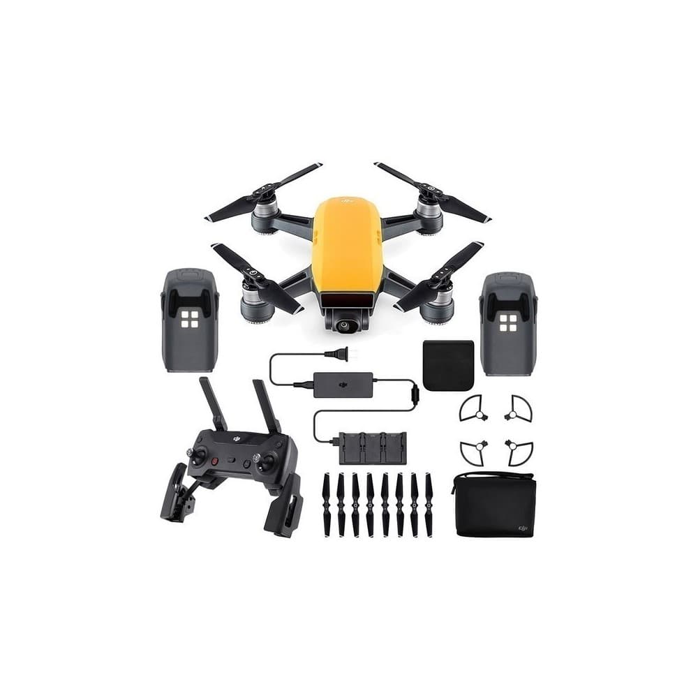 DJIDRONES Spark Drone mas Combo Sunrise Yellow