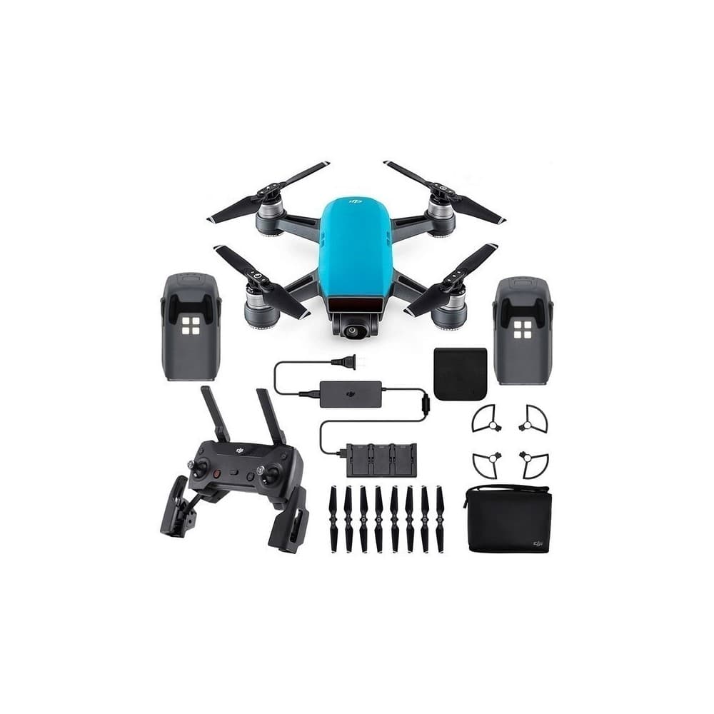 DJIDRONES Spark Drone mas Combo Sky Blue
