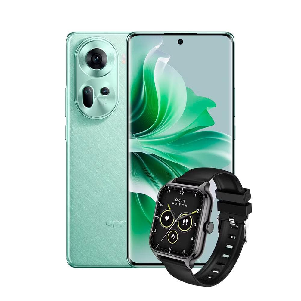 OPPO OPPO Reno11 5G Mea+Nfc 256Gb 12Gb Wave Green Latus + Smartwatch