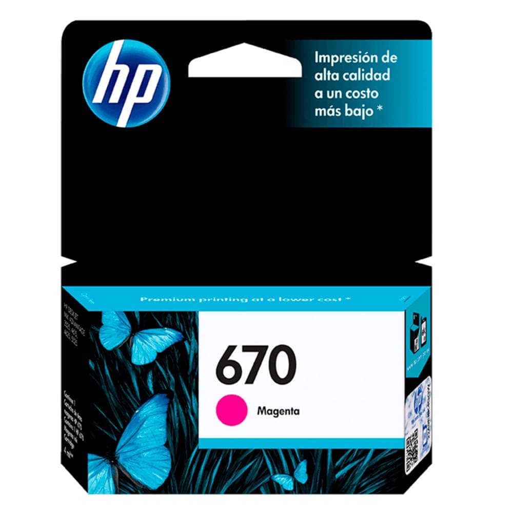 HPSUMINISTROS Cartucho de Tinta HP 670 Magenta Original