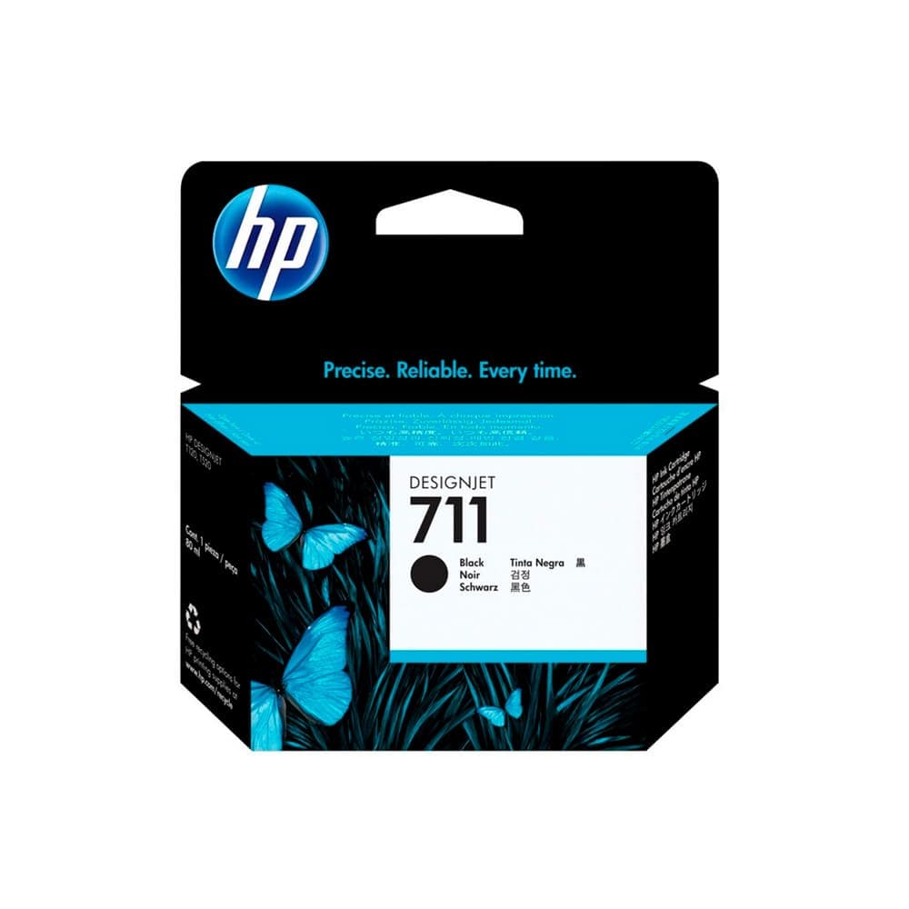 HPIMPGRANFORMATO Cartucho de tinta DesignJet HP 711 de 80 ml negro