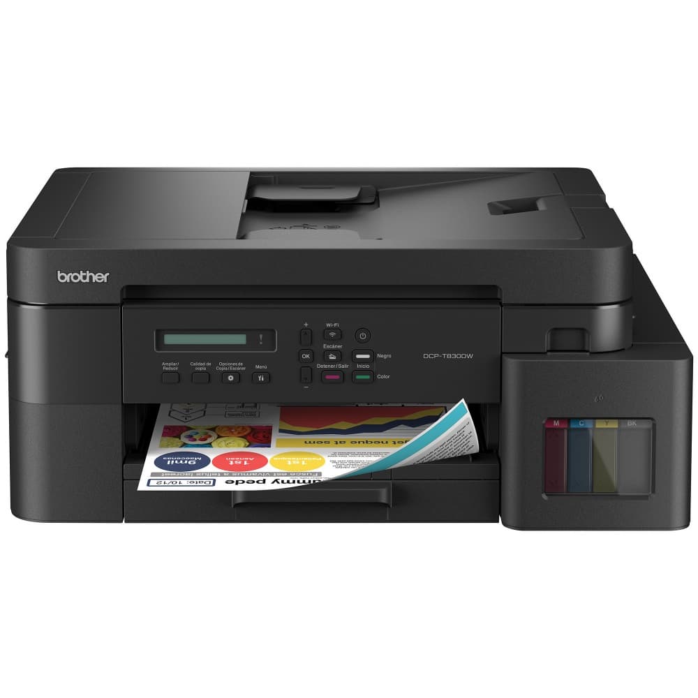 BROTHER Impresora Brother T830DW Multifunci/Wi-fi /Neg 17ppm, color 16ppm/ USB 2.0/Duplex/ADF/Ethernet