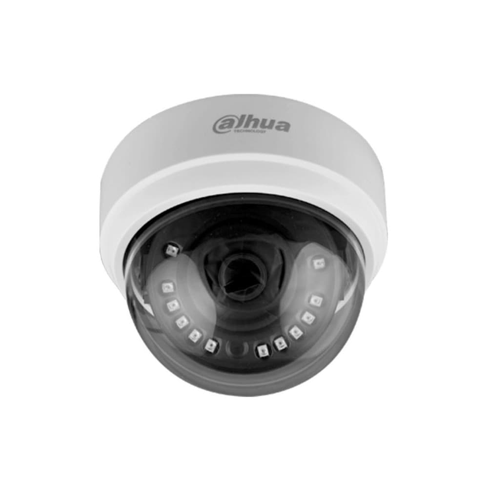 DAHUA Camara Dahua Domo, 4MP, Lente fijo 2,8mm, 4en1 (CVI/TVI/AHD/CVBS), Plastico, Smart IR20m, 12VDC.