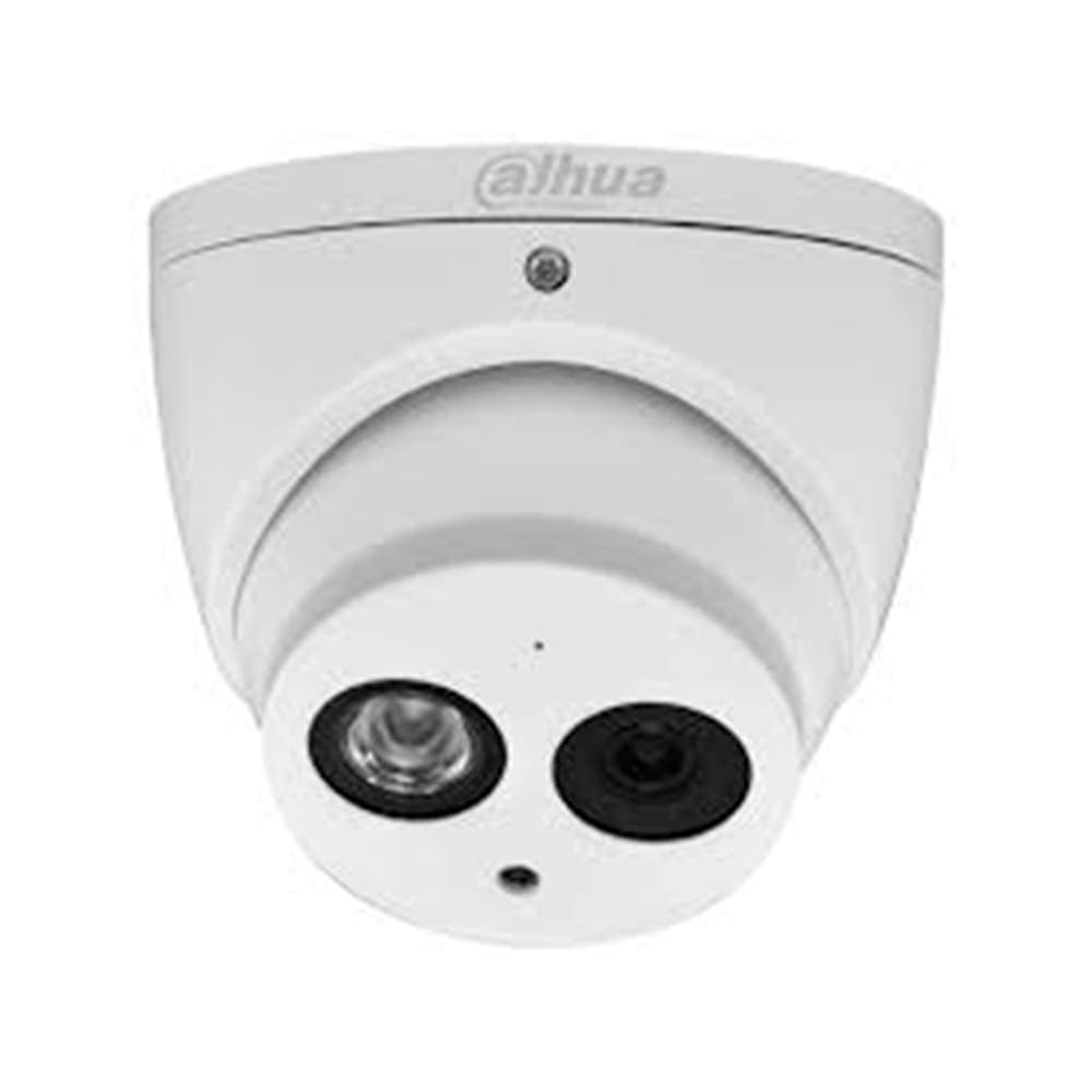 DAHUA Camara Dahua Domo,2MP, Lente fijo 2,8mm, 4en1 (CVI/TVI/AHD/CVBS), Microfono incorporado, Metal, Smart IR50m, IP67, 12VDC.