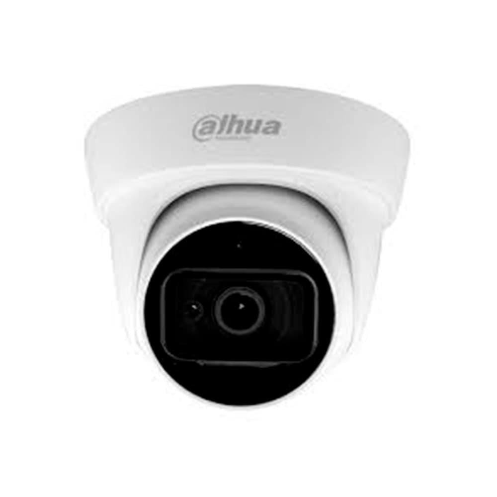 DAHUA Camara Dahua Domo,2MP, Lente fijo 2,8mm, 4en1 (CVI/TVI/AHD/CVBS), Microfono incorporado, Semimetalica, IR30m, IP67, 12VDC.