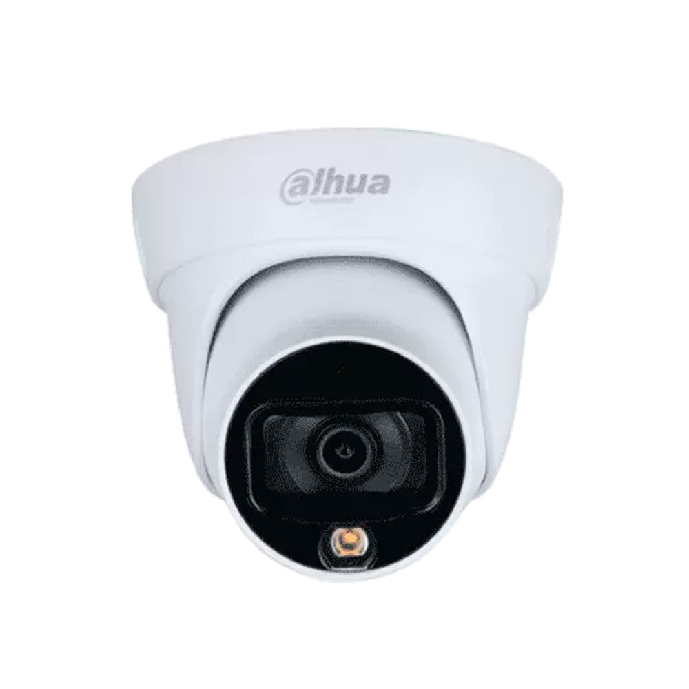 DAHUA Camara Dahua Domo, 2MP, Full Color, Lente Fijo 3,6mm, IR20M, Audio incorporado, 4en1 (CVI/TVI/AHD/CVBS), Semimetalica, DWDR, StarLight, IP67, 12VDC