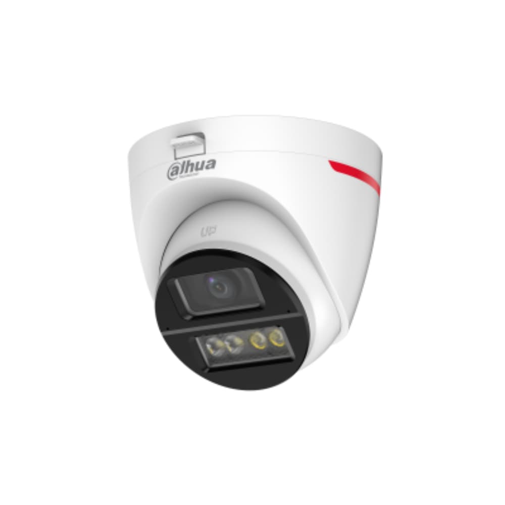 DAHUA Cámara Análoga Tipo Domo WizColor / Resolución 2MP/ Lente fijo de 2.8 mm / Iluminación inteligente hasta 50m/ Tecnología WizColor/ Micrófono dual integrado/ Protección IP67/ Alimentación 12 VDC