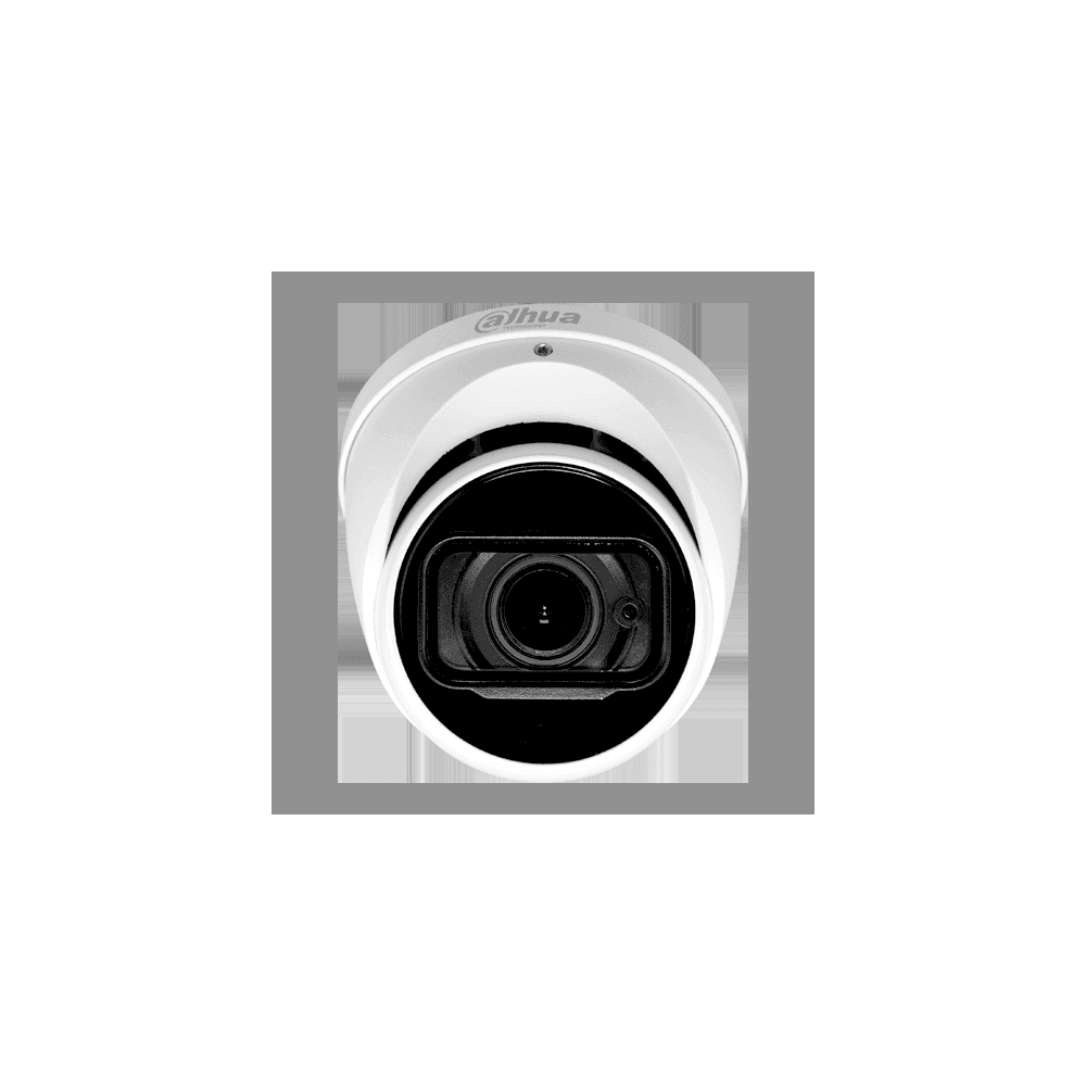 DAHUA Camara Dahua Domo, 4MP, Lente Motorizado 2.7mm–12 mm, 4en1 (CVI/TVI/AHD/CVBS), Metal, DWDR, Smart IR60m, Microfono incorporado, IP67, 12VDC.