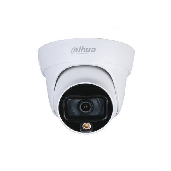 DAHUA Camara Dahua Domo, 5MP, Full Color, Lente Fijo 2.8 mm, WDR, 4en1 switchable (CVI/TVI/AHD/CVBS), Metal, IR40m, IP67, 12VDC.