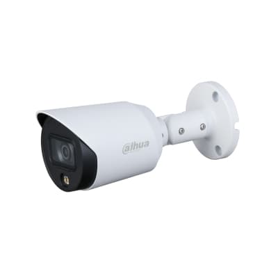 DAHUA Camara Dahua Bullet, 2MP, Full Color, Lente Fijo 3,6mm, IR20M, Audio incorporado, 4en1 (CVI/TVI/AHD/CVBS), Semimetalica, DWDR, StarLight, IP67, 12VDC