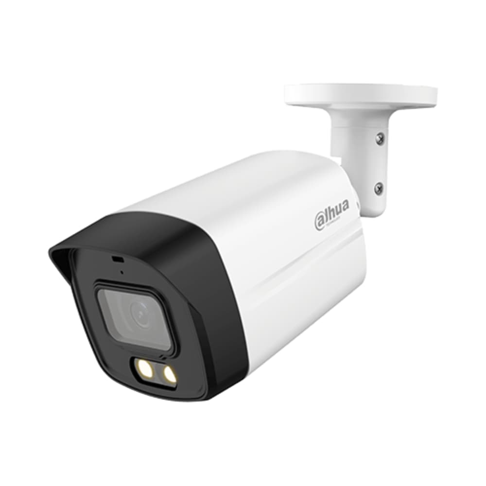DAHUA CAMARA ANALOGA TIPO BALA SEMIMETALICA 5MP ILUMINACIÓN SMART DUAL LIGHT 40M 2.8MM LUZ VISIBLE MIC. INTEG IP67