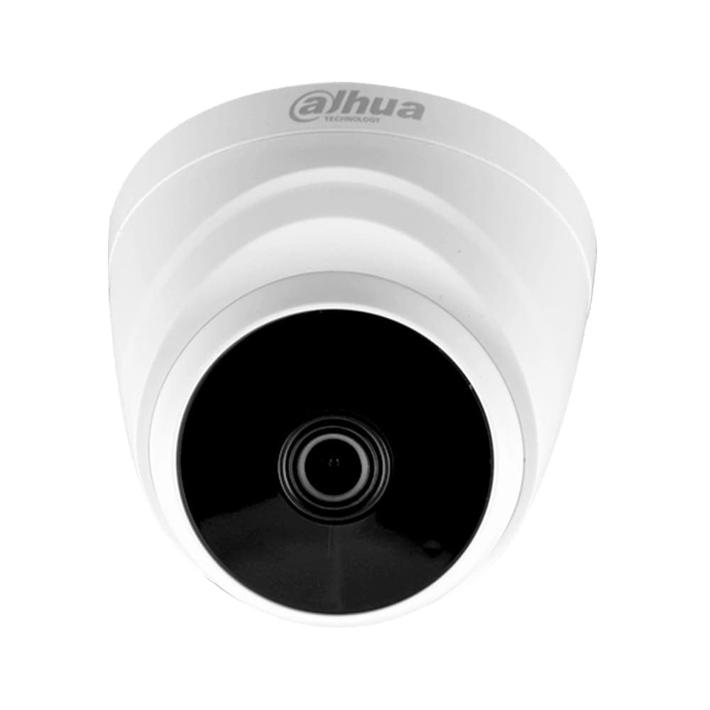 DAHUA Camara Dahua Domo , 2MP, Lente fijo 2.8mm, 4en1 (CVI/TVI/AHD/CVBS), Plastica, DWDR, Smart IR20m, con mic IP67, 12VDC.
