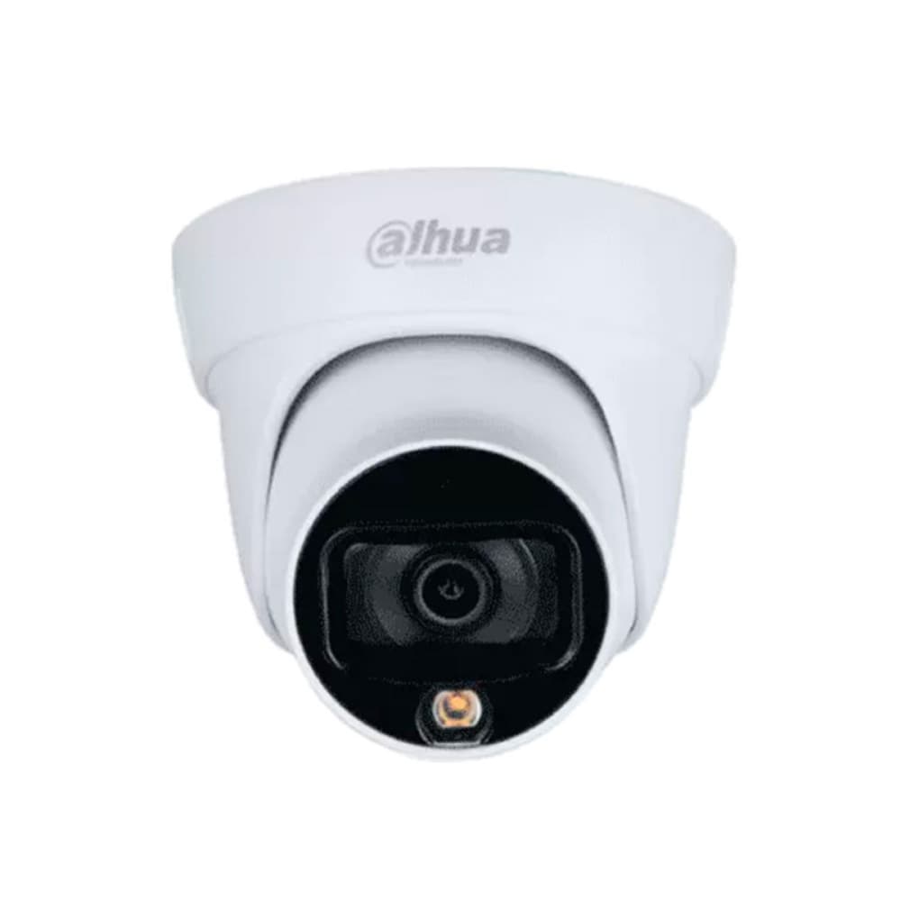 DAHUA Cámara Dahua Domo FULL COLOR 2 MP, Lente fijo 2,8mm, 4en1 (CVI/TVI/AHD/CVBS), DWDR, Smart IR20m, Plástica, IP67 12VDC.