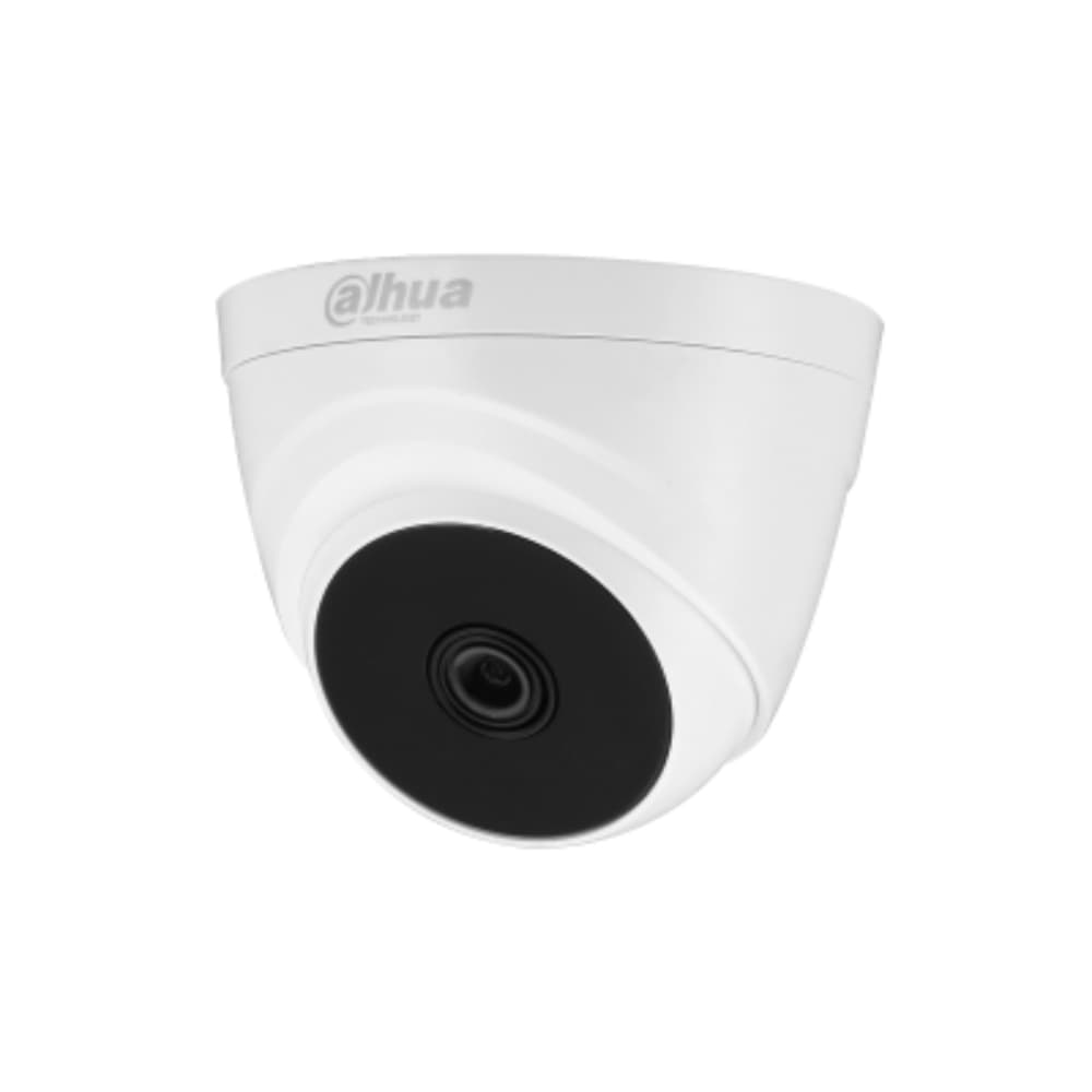 DAHUA Cámara Dahua Analoga Tipo Domo de focal fija IR HDCVI de 5 MP, Máximo 25 fps a 5 MP, Iluminación IR inteligente, 25 m de distancia de iluminación, Lente fija de 2,8 mm, CVI/CVBS/AHD/TVI conmutable.