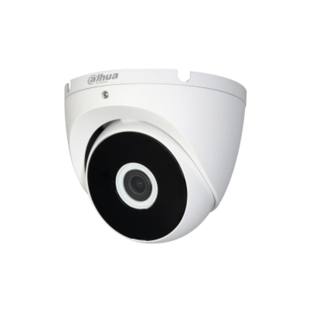 DAHUA Camara Analoga Tipo Domo de 5MP, Lente fijo 2,8mm, 4en1 (CVI/TVI/AHD/CVBS), DWDR, Iluminacion Smart IR20metros,Material Metalica,/Proteccion IP67/Alimentacion 12VDC