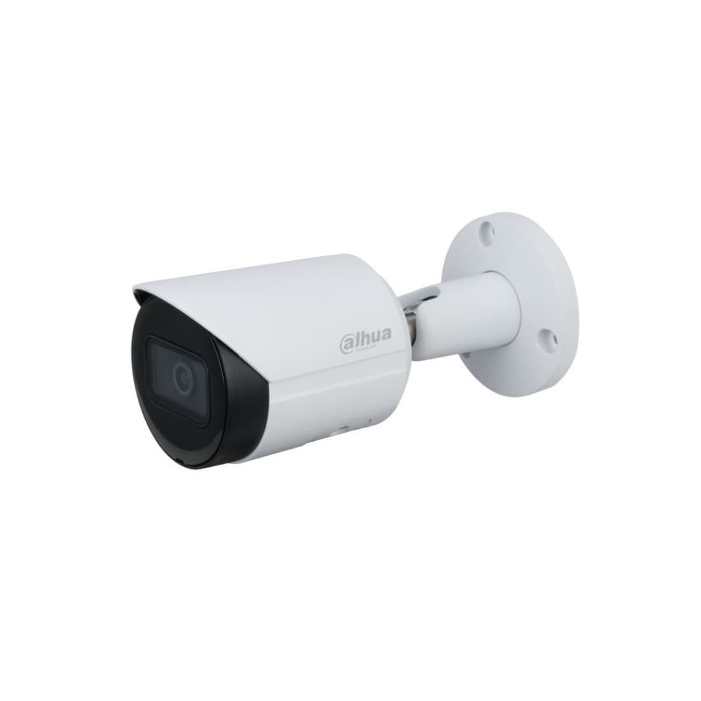 DAHUA Camara Dahua Bullet IP, 2MP, Lente fijo 2,8mm, H265, DWDR, IR30m, Tarjeta SD maximo 256GB, IP67, 12VDC / POE.