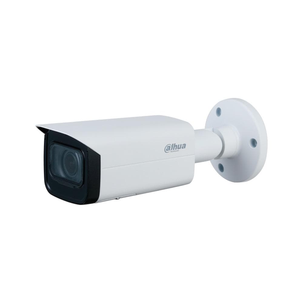 DAHUA Camara Dahua Bullet IP, 2MP, Lente Motorizado 2.7mm–13.5 mm, H264/H265, WDR, IR60m, Tarjeta SD maximo 256GB, IP67 / IK10, 12VDC / POE.