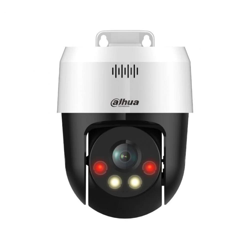 DAHUA Cámara IP Dahua tipo PT 5MP Full Color/ Smart Dual Light / IR 30M/ Deteccion humana y vehiculos/ H.265/ POE / Audio Bidireccional/ IP66/ Alarma Sonora y luminosa/ CMOS STARVIS