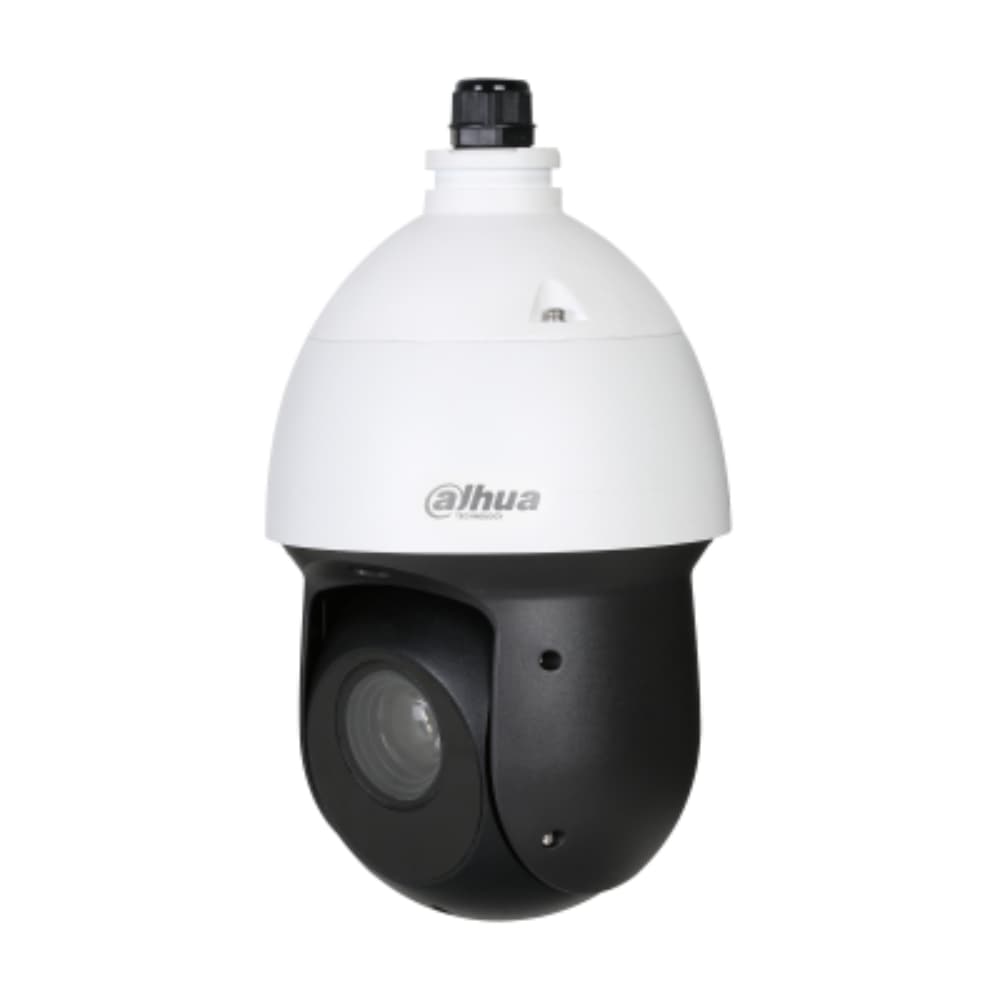 DAHUA DH-SD49225DBN-HC Cámara Dahua PTZ Starlight IR HDCVI de 2 MP y 25 aumentos, CMOS STARVIS™ de 2 megapíxeles y 1/2,8, zoom óptico de 25×, 120 dB WDR real, 3D NR, Máx. 25/30 fps a 1080p, 25/30/50/60 fps a 720p, Distancia IR hasta 100 m, IP66.