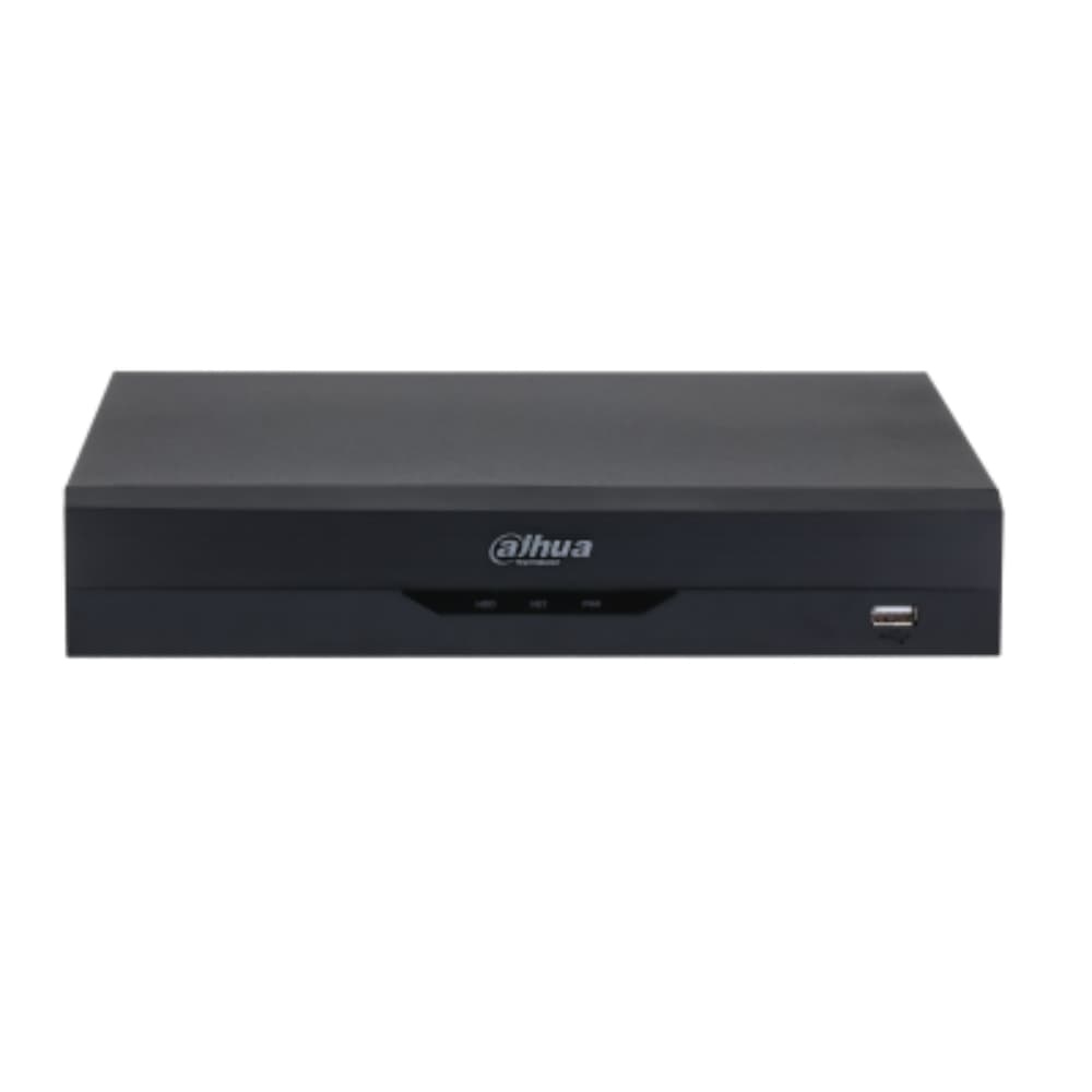 DAHUA Grabador DVR Penta-brid 8 canales Analógicos WizSense hasta 12 IP (6 MP máx./ Funciones IA QuickPick 2.0, Perimeter Protection, Face Recognition, SMD Plus, AI Coding/ Compresión Smart H.265+, H.265/Almacenamiento soporta hasta 16 TB/ 1 bahia/No incluye DD