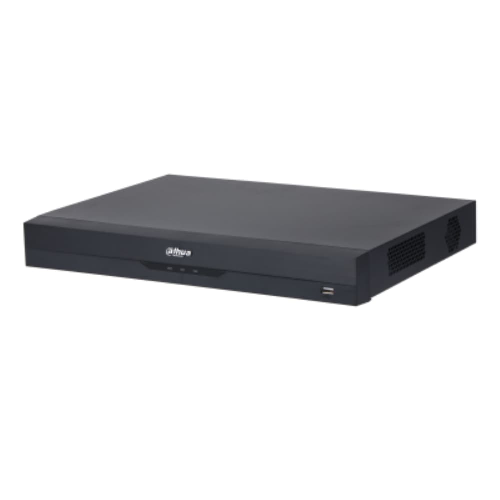 DAHUA Grabador DVR Penta-brid de 32 canales/ Funciones IA QuickPick 2.0, Perimeter Protection, Face Recognition, SMD Plus, AI Coding/Soporta compresión de video eficiente: Smart H.265+, H.265, Smart H.264+ y H.264/ Audio bidireccional en los 32 canales/ Soporta hasta 16 TB/ 2 bahias/ No incluye DD