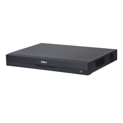 DAHUA Grabador NVR de 32 canales IP, compatible con cámaras hasta 32 MP/ Soporta compresión Smart H.265+/H.264+/salida de video HDMI 8K y VGA/Capacidad de decodificación hasta 40 canales 1080p/funciones IA avanzadas reconocimiento facial, protección perimetral/conteo de personas y búsqueda inteligente AcuPick/