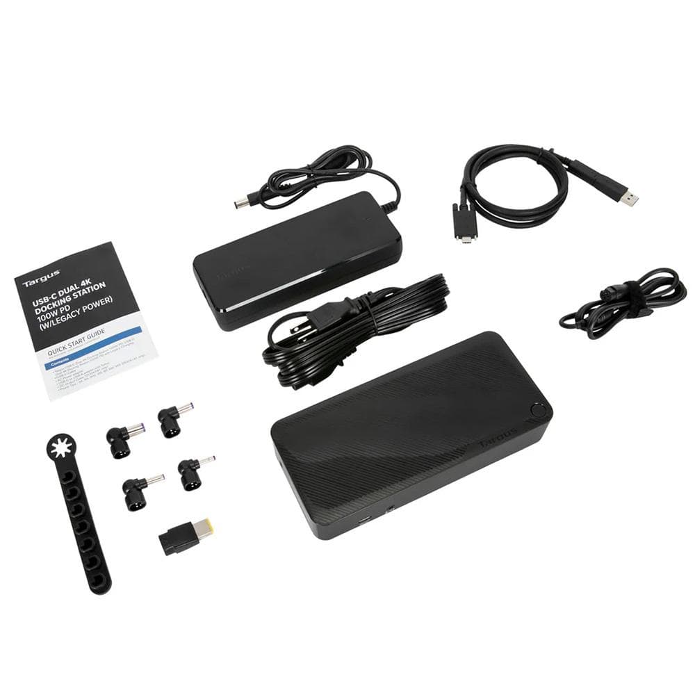 TARGUS Docking Station TARGUS DV4K universal USB-C con Power Delivery de 100 W + Kit de puntas