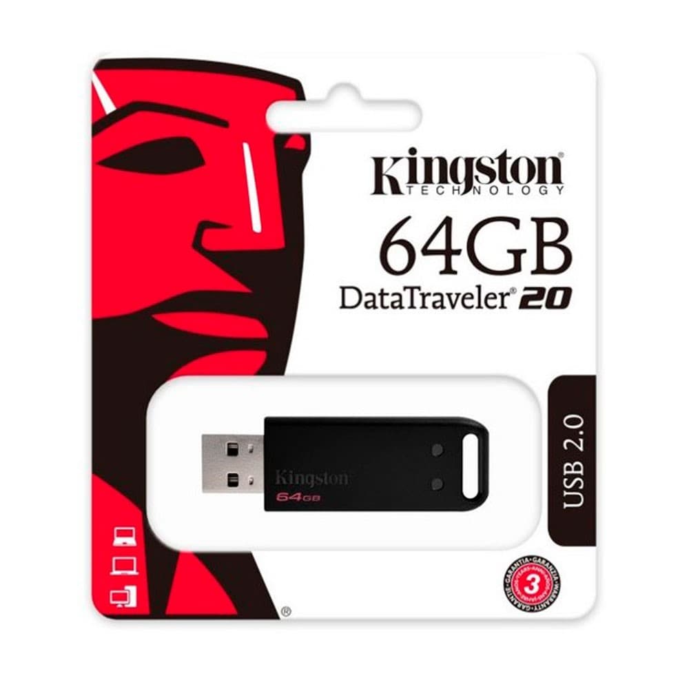KINGSTON DIGITAL Memoria Kingston 64GB USB 2.0 DataTraveler 20