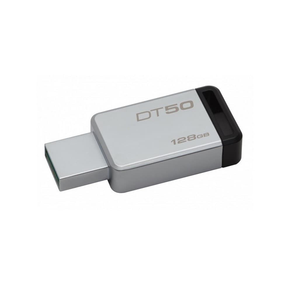 KINGSTON Memoria USB 128GB USB 3.0 DataTraveler 50 (Metal/Black)