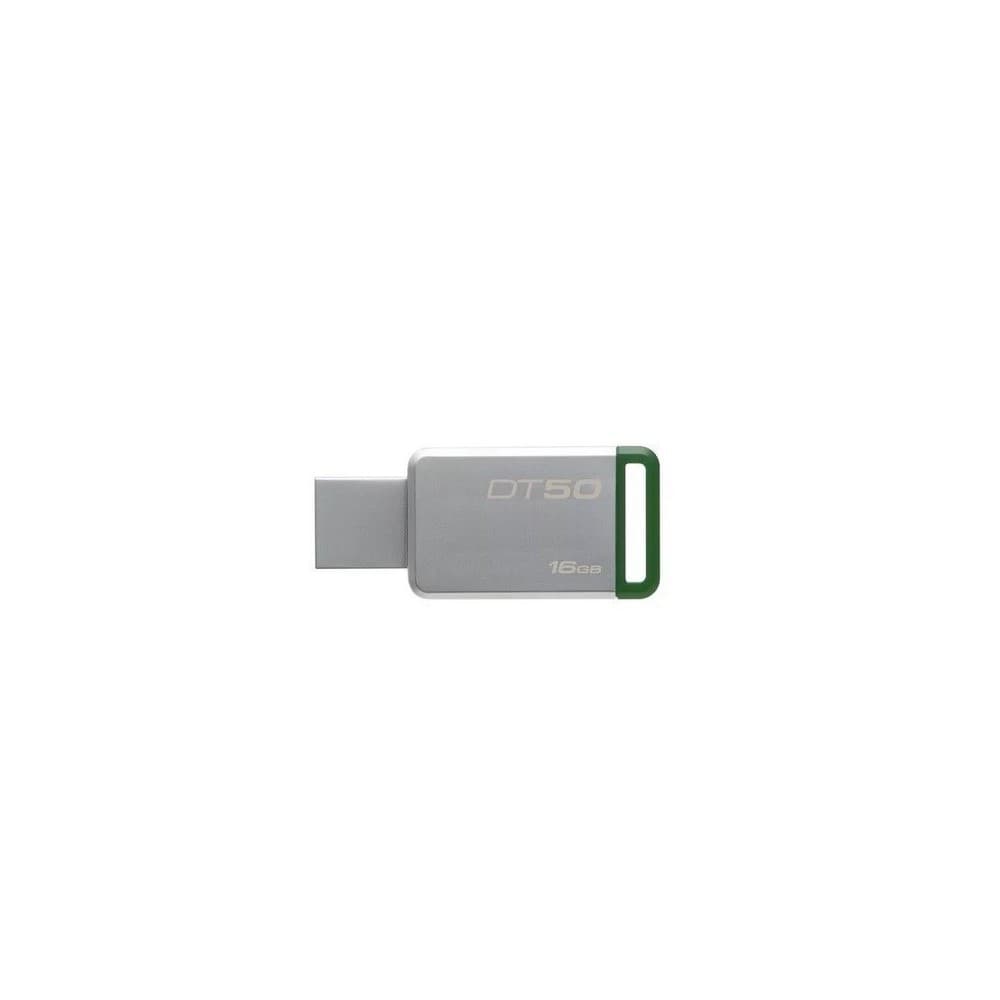 KINGSTON Memoria 16GB USB 3.0 DataTraveler 50 (Metal/Green)