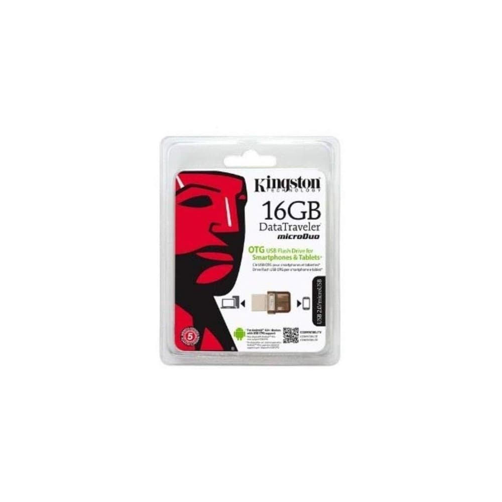 KINGSTON Memoria 16 GB USB 3.0 - DT MicroDuo (USB 3.0 + microUSB) Android/OTG