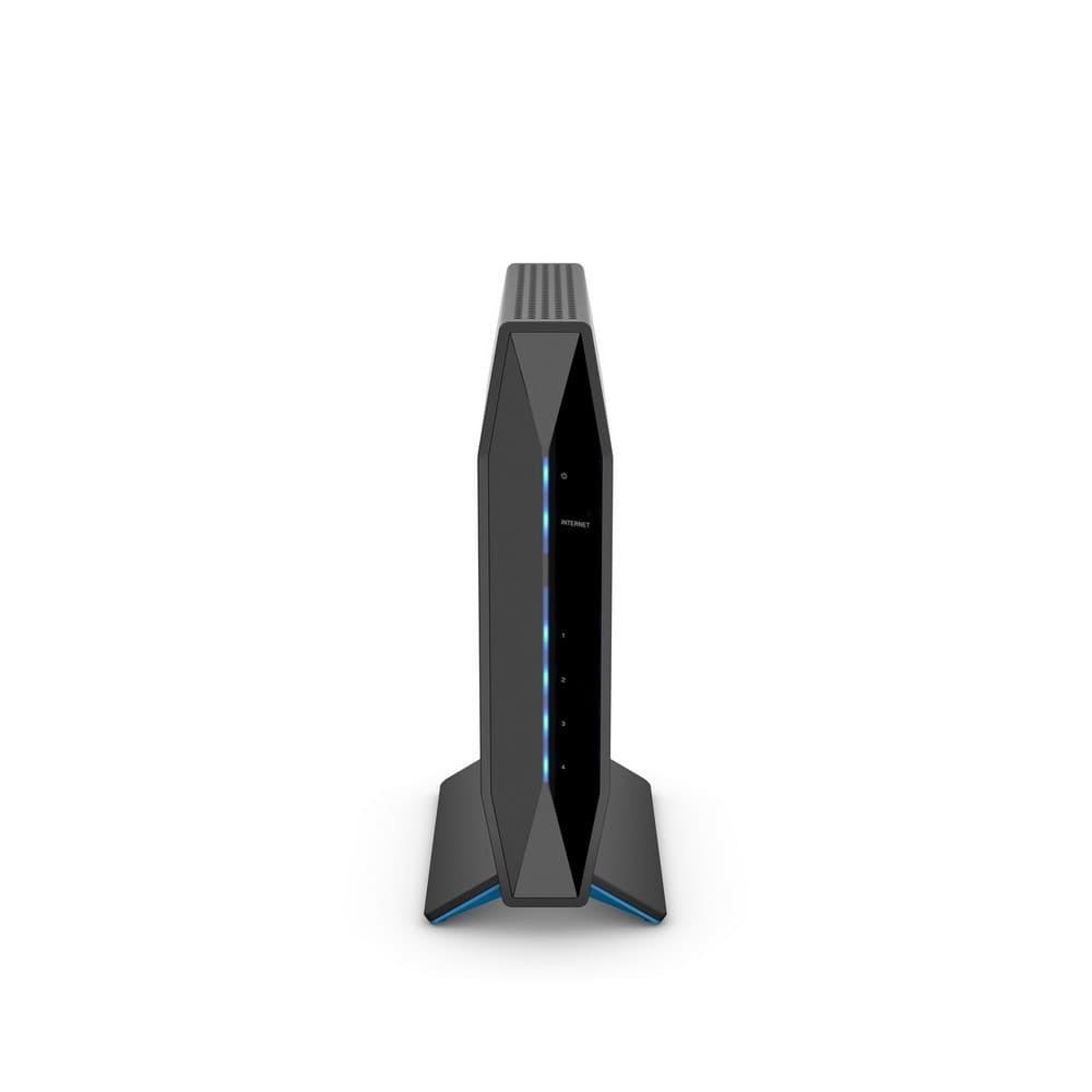 LINKSYS Router E5600 AC1200 WIFI 5,Doble banda 2,4 GHz + 5 GHz (866 + 300 Mbps),4 antenas internas ,puertos 1 WAN+ 4 LAN,procesador 880 MHz de doble núcleo,Flash NAND de 128 MB y DDR3 de 128 MB,WPA2 personal.