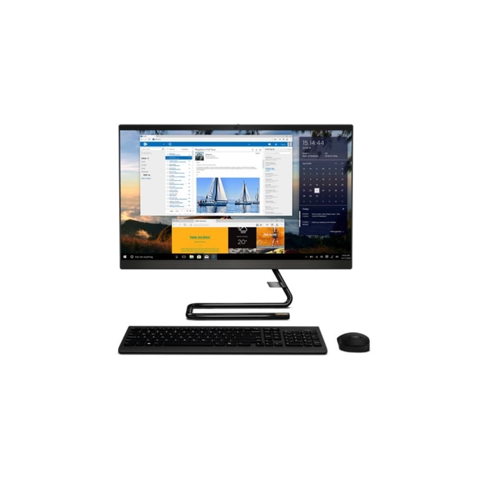 LENOVOTODOUNO Todo en uno Lenovo IC A340-24IGM Intel Pentium J5040 23,8 Pulgadas Estado Solido 256GB Memoria 4GB Windows 11 Color Negro