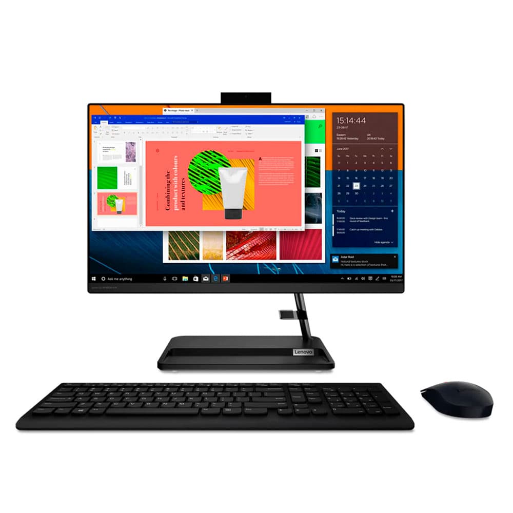 LENOVOTODOUNO Todo en uno Lenovo IC 3 24ADA6 AMD Ryzen 3 3250U 23,8 Pulgadas FHD Memoria 8GB Estado Solido 256GB Linux - Negro
