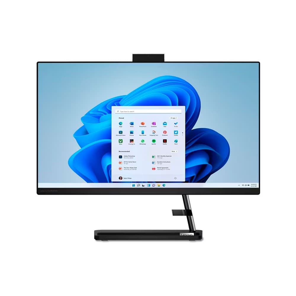 LENOVOTODOUNO Todo en uno Lenovo IC 3 24IAP7 Intel Core i5 1240P 23,8 Pulgadas FHD Memoria 8GB Estado Solido 256GB Windows 11 Home Color Negro