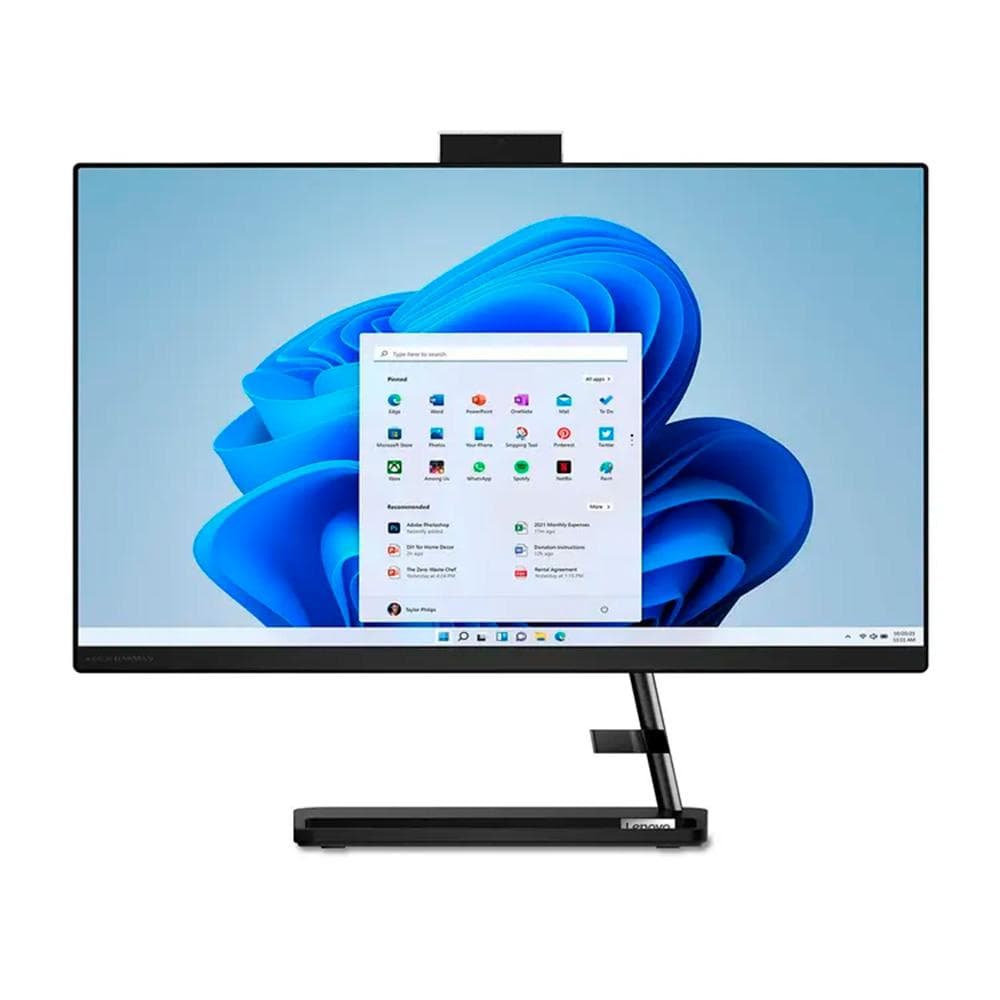 LENOVOTODOUNO Todo en uno Lenovo IC 3 27IAP7 Intel Core i5 12450H 27 Pulgadas FHD Memoria 16GB Estado Solido 1TB Linux Color Negro