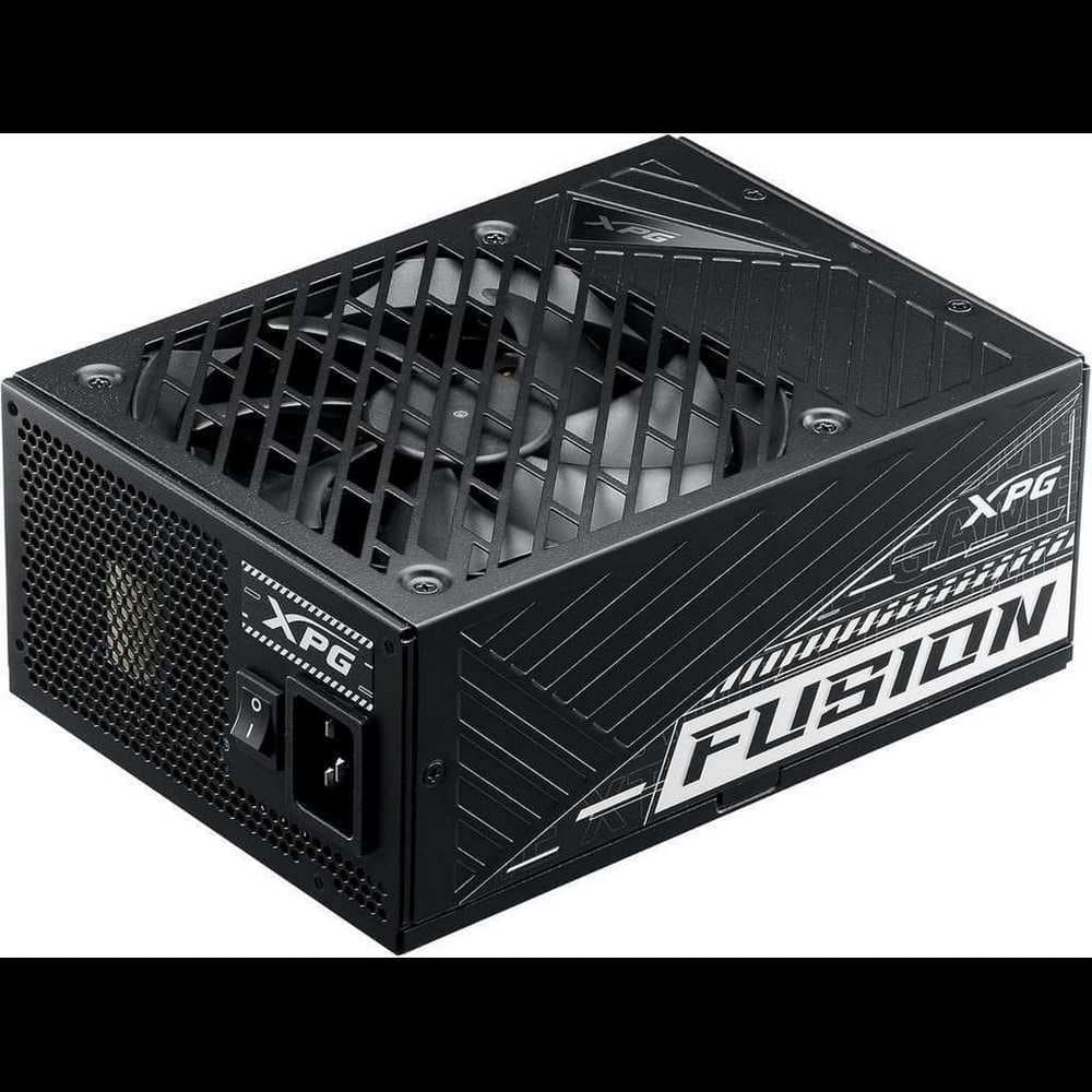 ADATA-XPG XPG FUSION, Negro, Digital, Soporte de software PRIME, 80+ Titanium, Full Modular, 1600W, ATX24x1, EPS 8x2, PCIE 6+2x10, MOLEXx4, 12VHPWRx2, SATAx12, Condensador 100% Japonés, 12 Años de Garantía